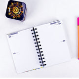 Agenda Semanal 2026 Pocket / Bolsillo -Bullet Journal- Flores arte c110-1