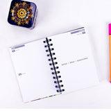 Agenda Semanal 2026 Pocket / Bolsillo -Bullet Journal- Flores arte c110-1