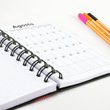 Agenda Semanal 2026 Pocket / Bolsillo -Bullet Journal- Flores arte c110-1