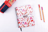 Agenda Diaria Pro 2026 boho rosa A370