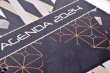 Agenda Diaria Pro 2026 A380 Mosaico Negro A210