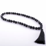 Japa Mala 45 Cuentas Códigos Sagrados Onix / Hematita