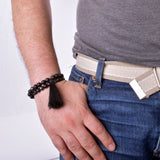 Japa Mala 45 Cuentas Códigos Sagrados Onix / Hematita