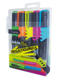 Resaltadores Fluoresentes Azor Vision plus 5 pzas.